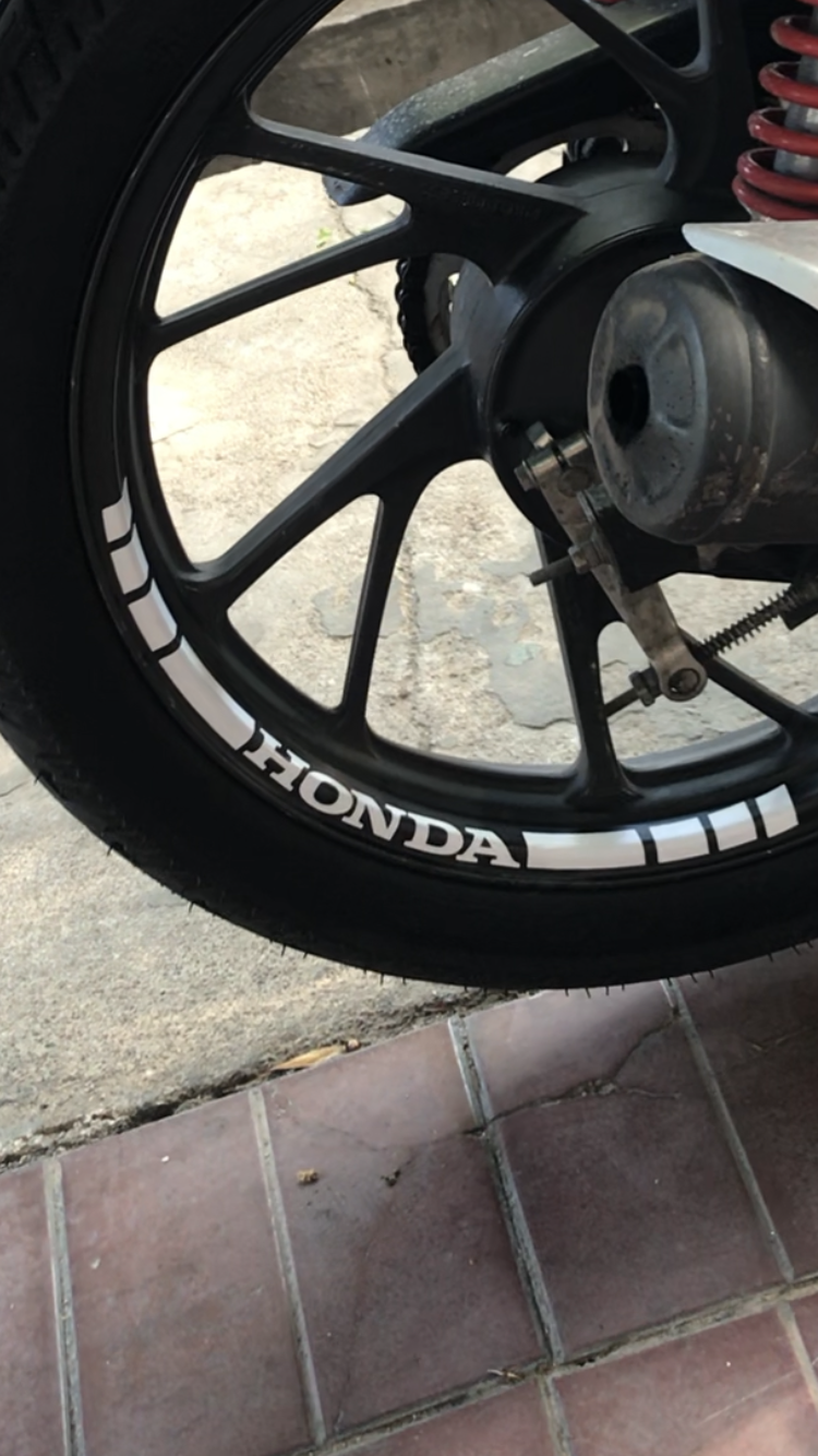 calco llanta honda tira