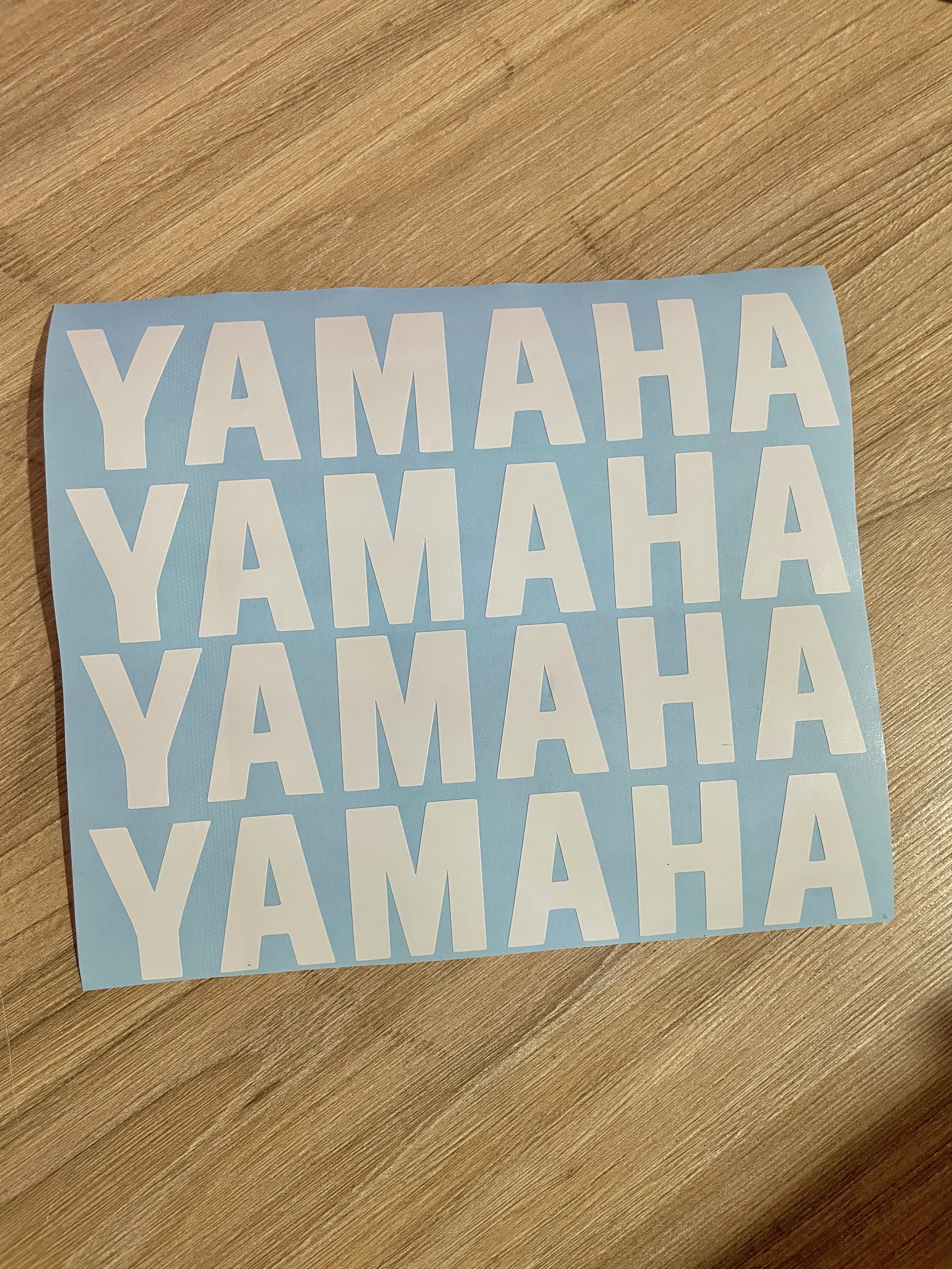 Calcos llantas YAMAHA BLANCAS