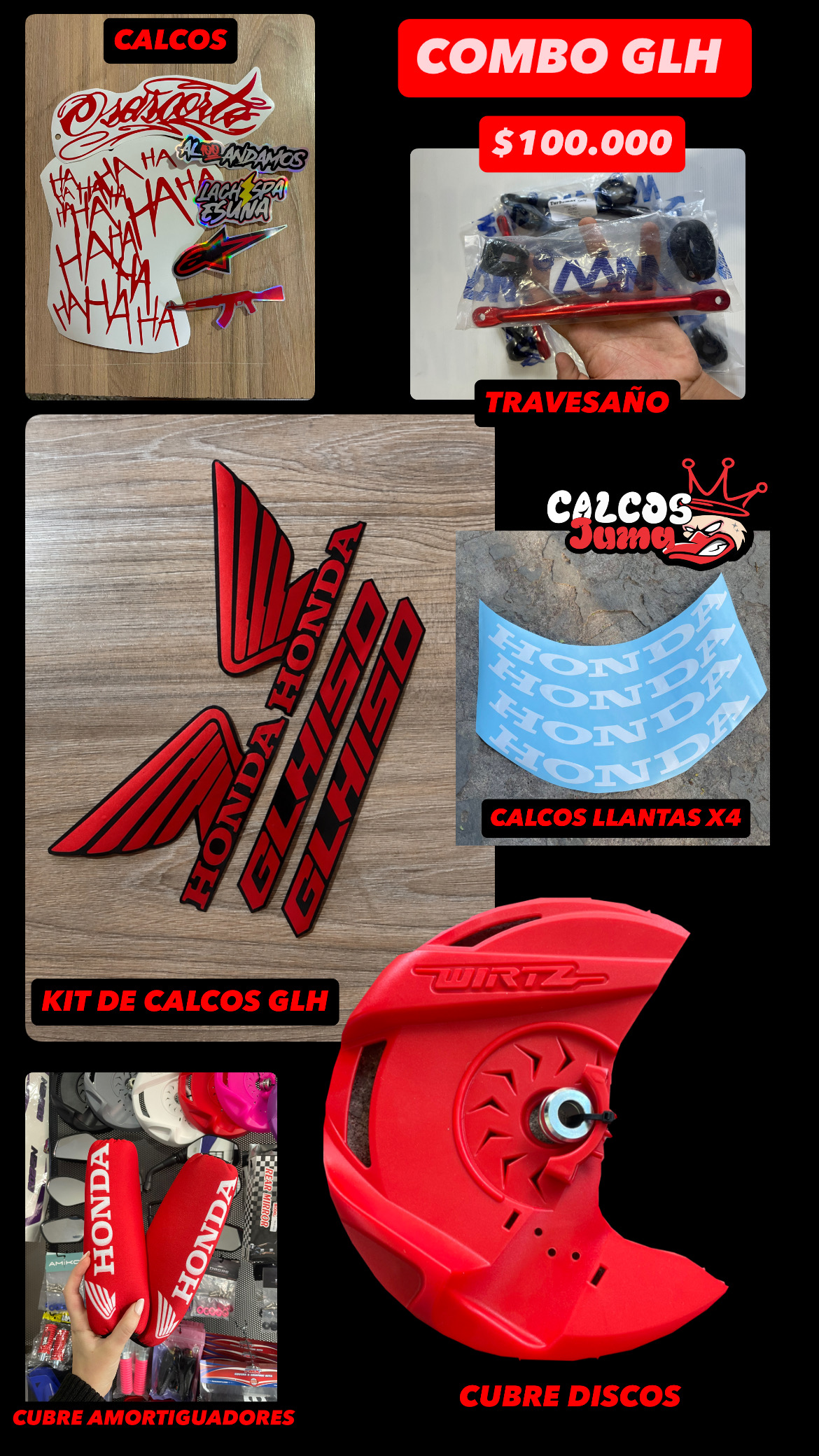 combo GLH rojo