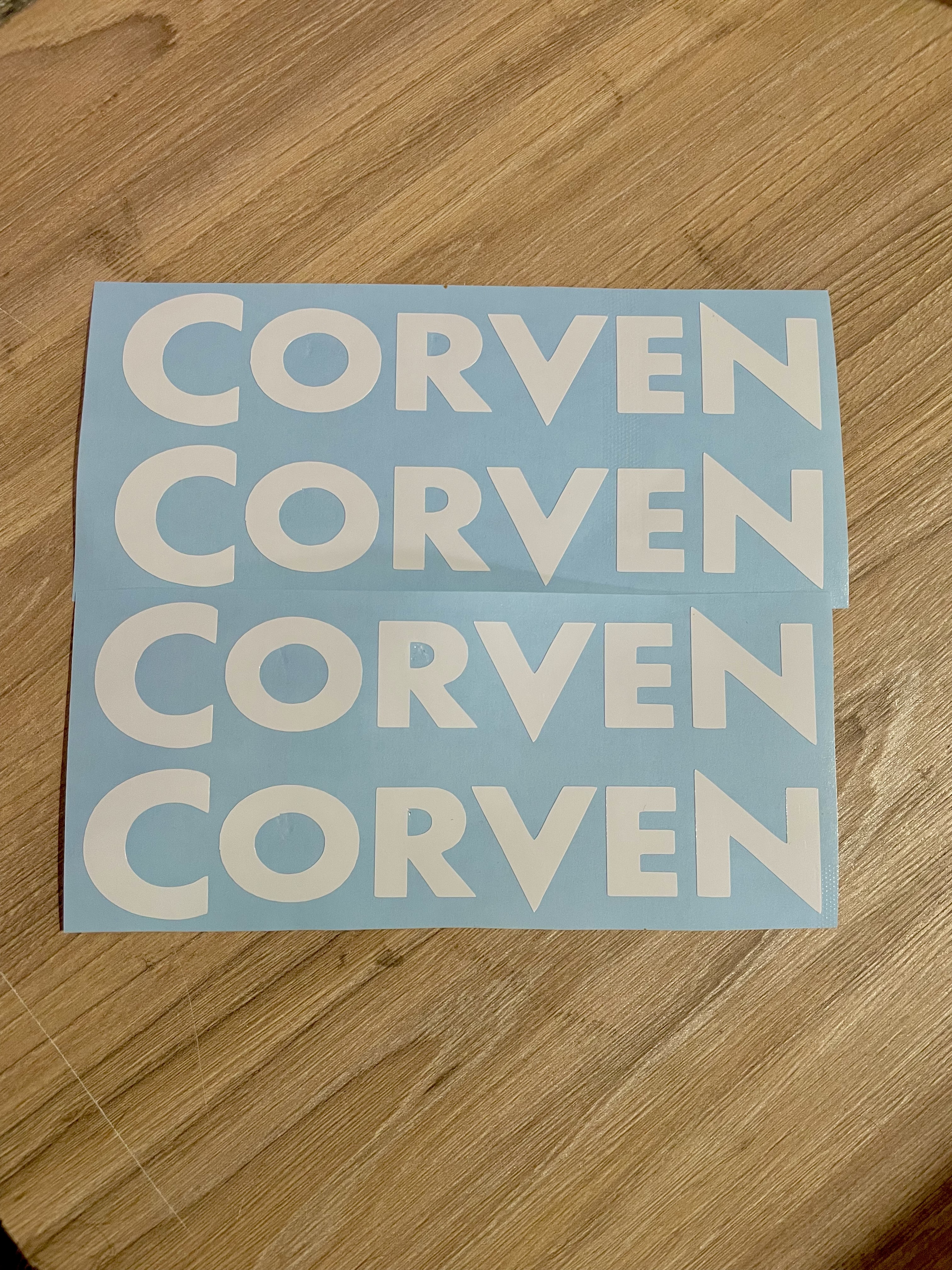 calcos llantas CORVEN BLANCAS