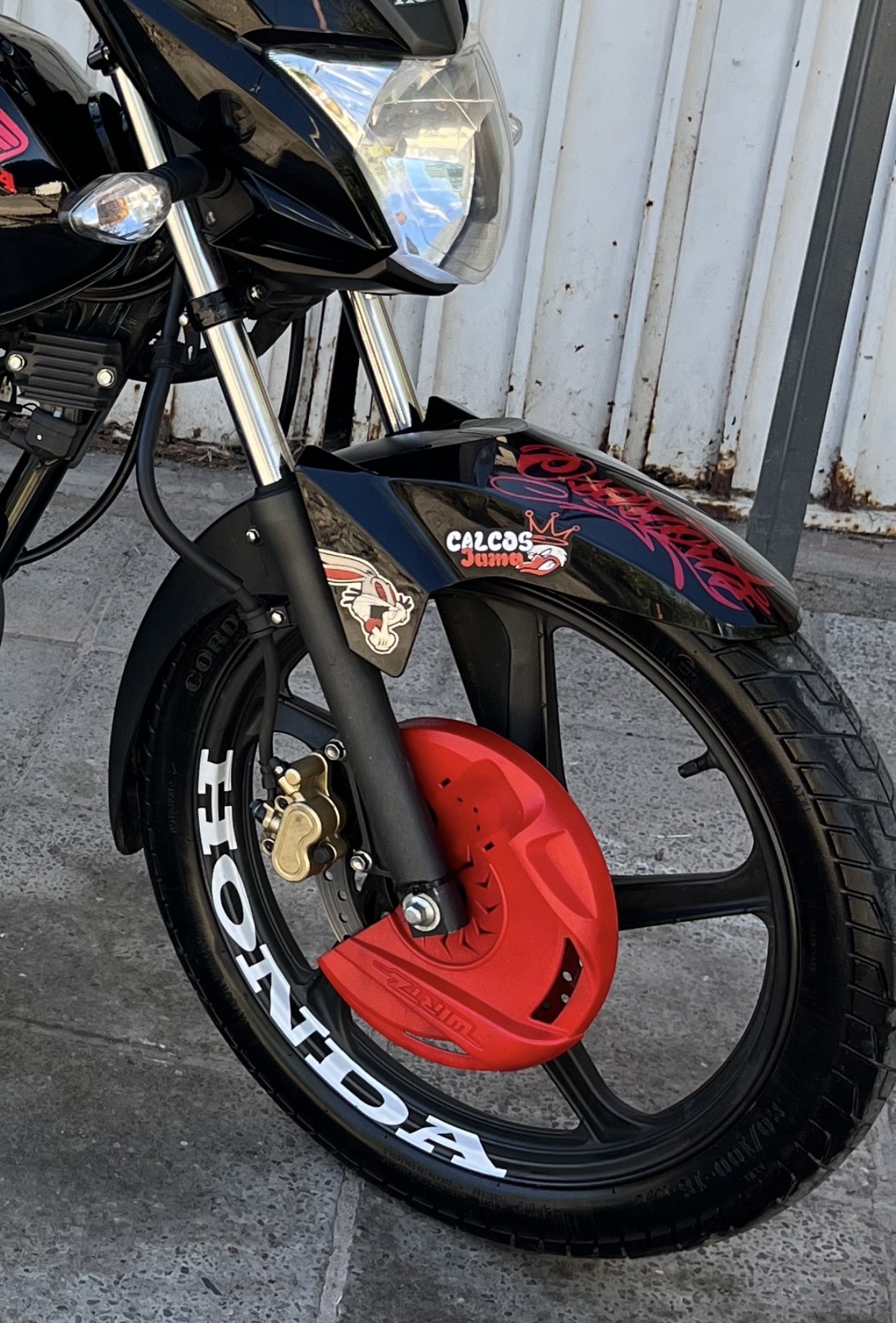 calcos llantas HONDA GRANDE blanco